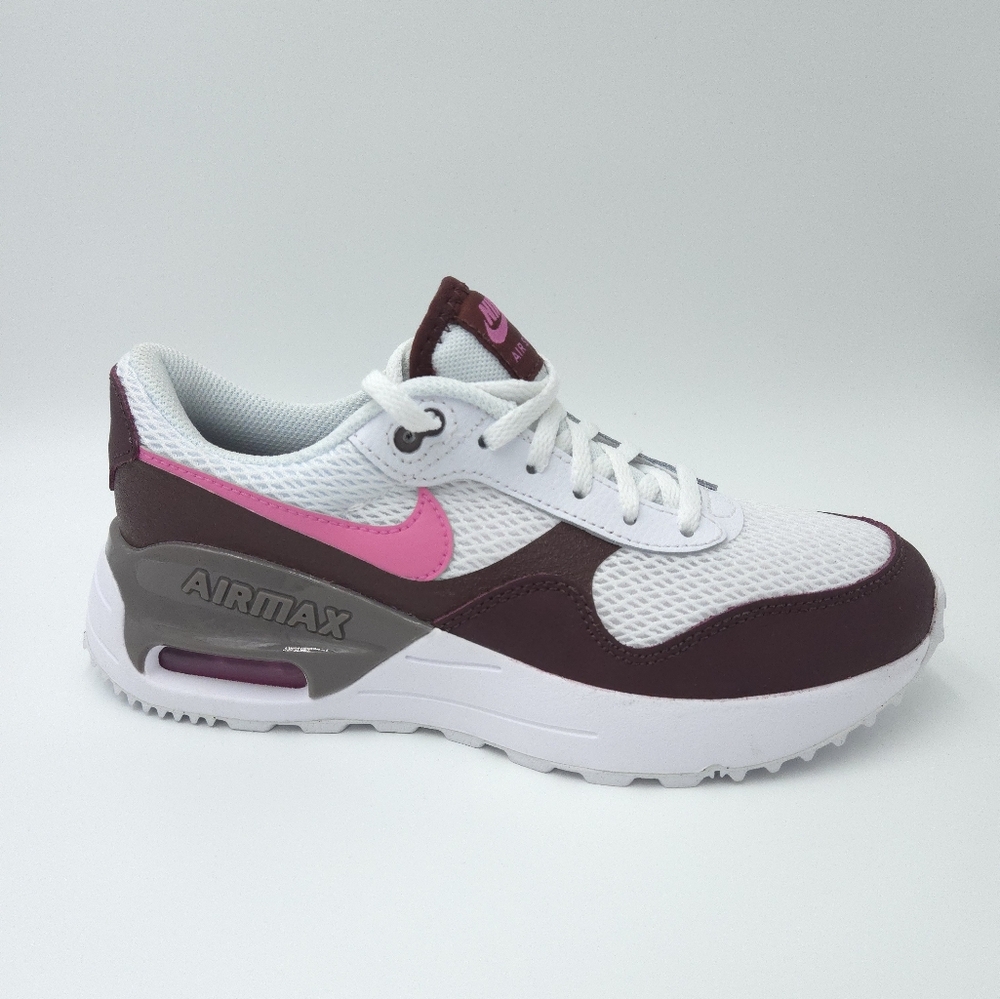 AIR MAX SYSTM (GS) White/Burgandy/Pink  Kids Shoes   DQ0284 116 #79